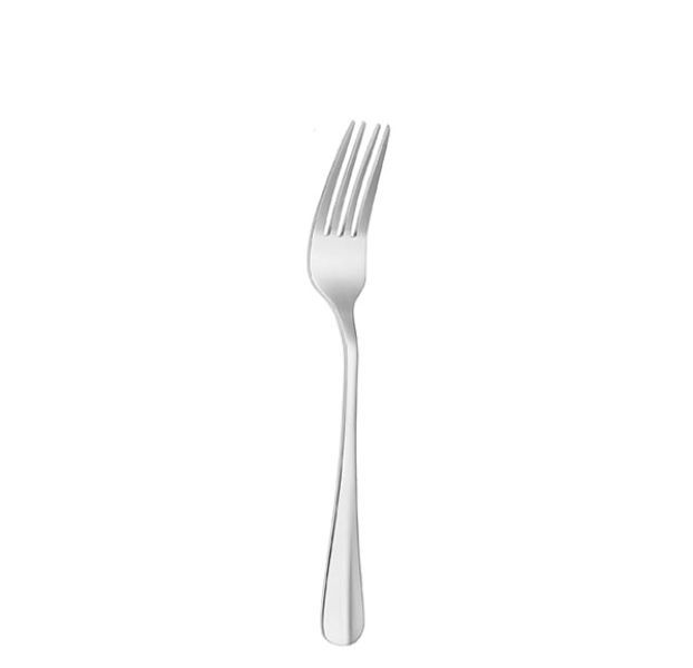 Silver Nov Baguette Stainless Dessert Fork 18/0 - Set of 12