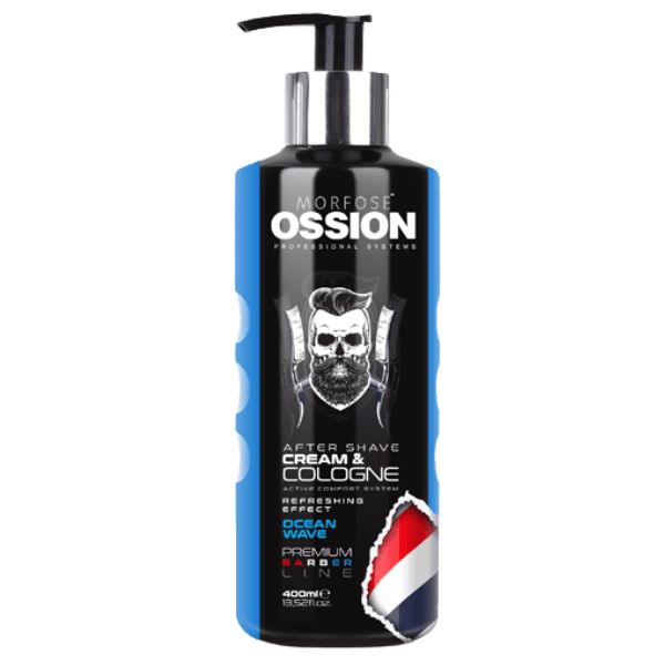 Ossion - Premium Barber After Shave Cream Cologne - Ocean Wave - 400ml