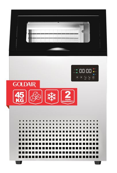 Goldair 45KG\24Hr Commercial Ice-Maker Plumbed-In GCIM-45S