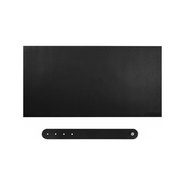 BasicX Multifunction PU Leather Mouse and Keyboard Desk Mat - 90×45cm/Black