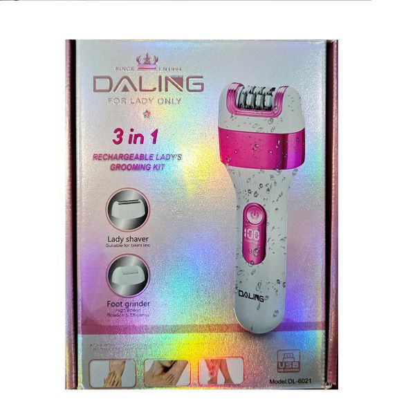 Daling 3- in-1 Rechargeable Ladies Grooming Kit