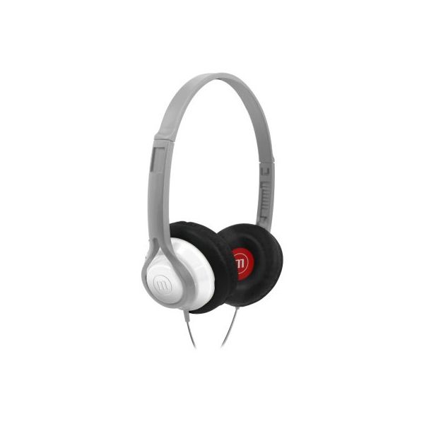 Maxell - Medium Cup Headphones With Deep Bass - White