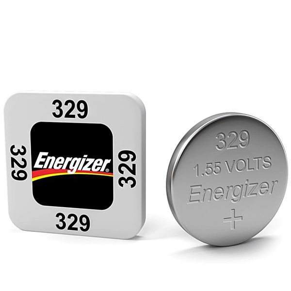 Energizer 329 Silver Oxide Watch Battery Box of 10