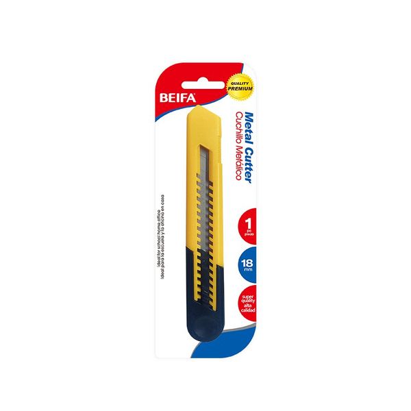 Utility Cutter Knife - Retractable Stainless Steel Blade-24 x Blades