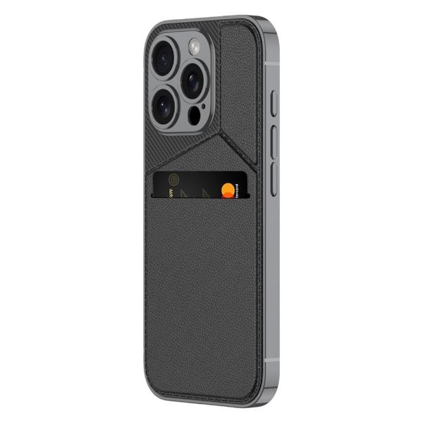 Phone Case with Card Slot &amp; Kickstand Compatible with iPhone 16 Plus -Black