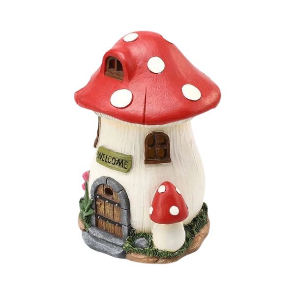 Mushroom House Solar Lamp Garden Ornament