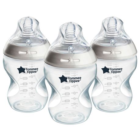 Tommee Tippee - Natural Start Baby Bottle 260ml 3 Pack - Self Sterilising Image