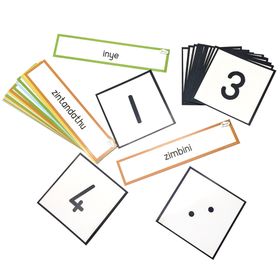 Greenbean Isixhosa Number Dot Cards Set 