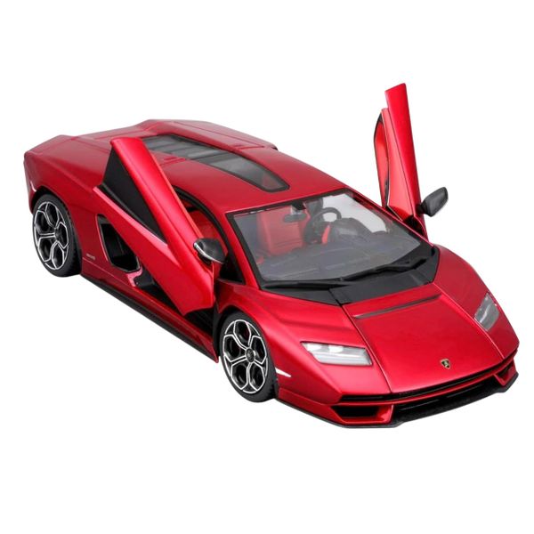 Burago Lamborghini Countach LPI 800-4 Diecast 1:24 Scale Model Car - Red