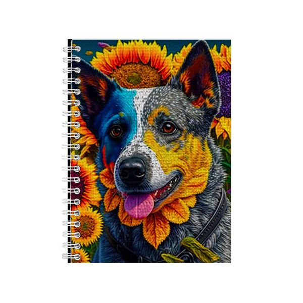 Embroidered AUSTRALIAN CATTLE DOG Notebook Dog Gift Idea A4 Notepad Pad 98