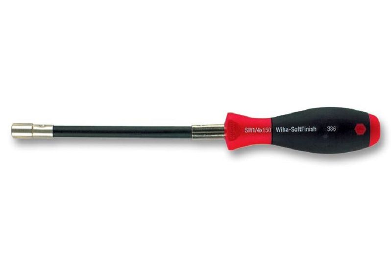 Wiha (386) Screwdriver, 1/4" Magnetic Hex Bit Holder Tip