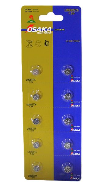Osaka LR-626 / 377A 1.5 V Multi Power Battery (Pack of 10)
