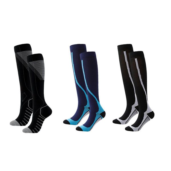3 Pairs of Long-Tube Sports Compression Socks