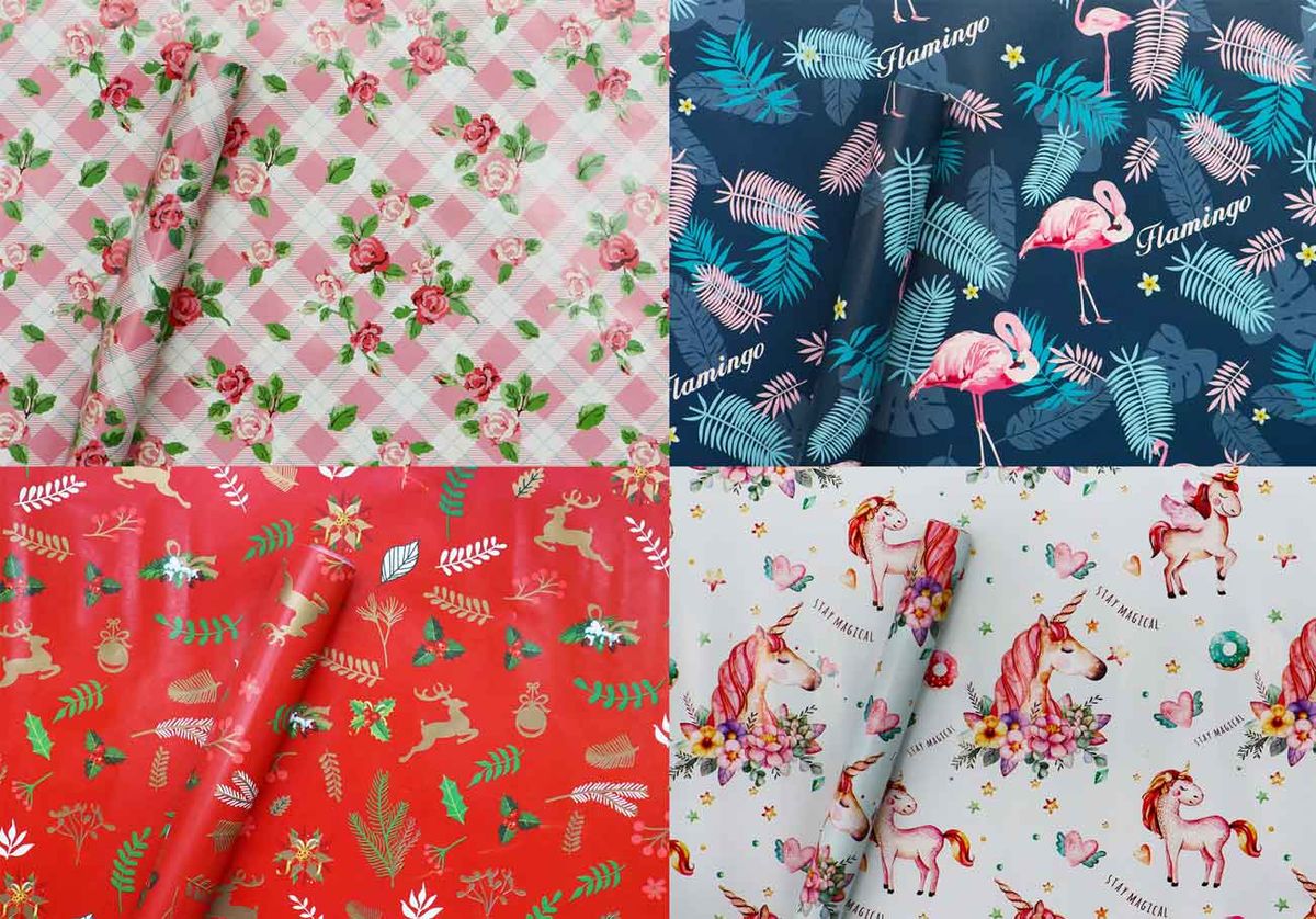 All Occassion Gift Wrapping Papers x 8 Rolls (53x75cm ) Set G Buy