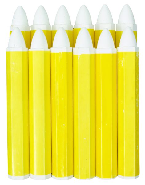 Automotive Tyre Marking Crayons - White (12-Pack)