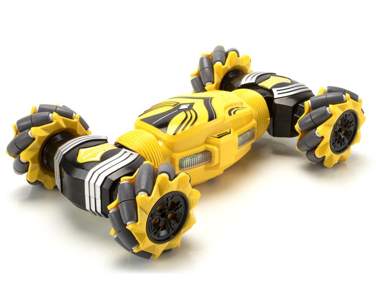 Funny Box R/C 2.4G Drift Wheel Torsion Stunt Car - Yellow 30cm Long