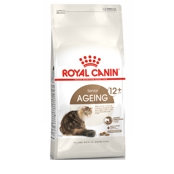 Royal Canin Senior Ageing 12+ Years Cat Food Dry (2kg) | Shop Today