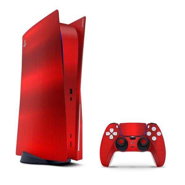 Decal Skin Compatible with PS5 (Disc) - Chrome Silver (Decal Only)