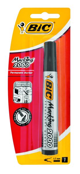 BIC 2000 Permanent Marker Bullet Point - Black