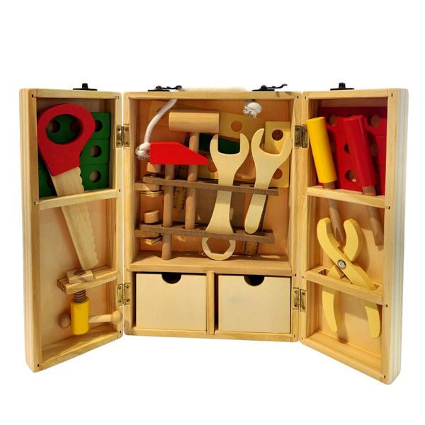 Portable Wooden Tool Box