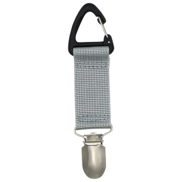 Hat Clip For Traveling Hanging On Bag Backpack Luggage (Silver Gray)