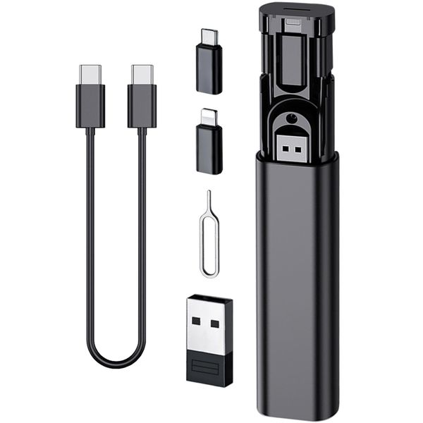Multi USB Charging Adapter Cable Kit, USB C to Ligh-ting Adapter Box