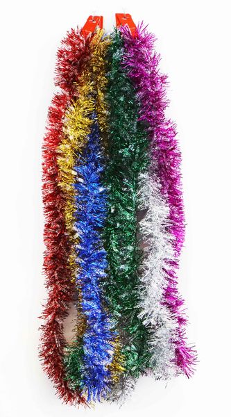 6Pack Christmas Garland Tinsel 9cmx2m