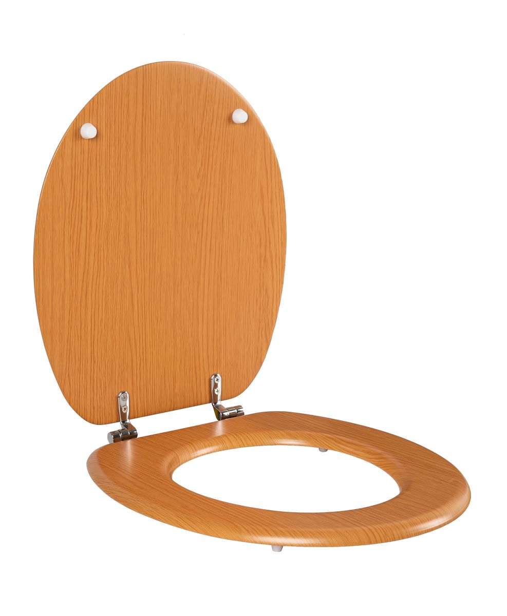 Toilet Seat MDF with Wood Grain Vinyl Wrap - Cherry | Shop Today. Get ...