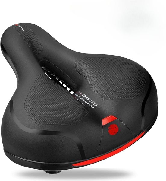 Bicycle Saddle, Extra Large Memory Foam Ergonomic Bicycle Seat Waterproof