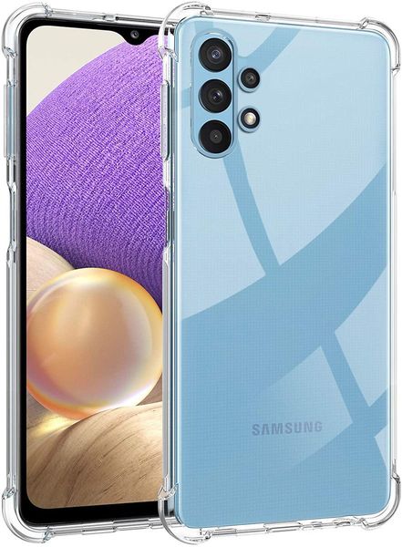 TPU Clear Transparent Back Cover Compatible with Samsung Galaxy A32 4G
