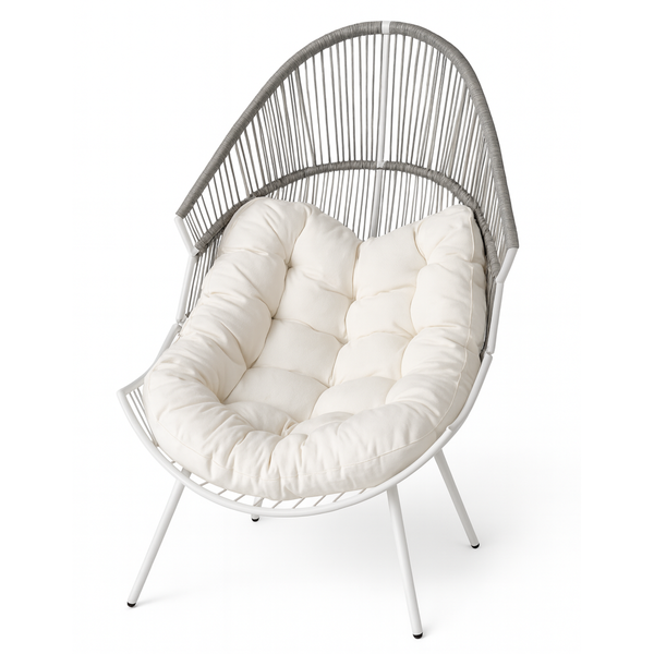 Egg Chair - Outdoor Wicker Egg Chair with Pad