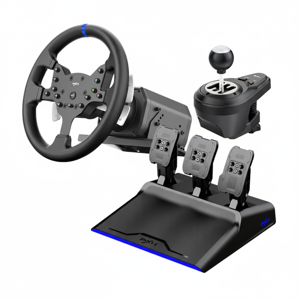 PXN Racing Wheel with Pedals &amp; Shifter - 270 to 900 Degree FFB