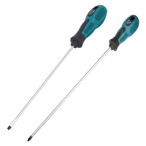 2 Packs 12 Inches Long Slotted and Phillips Flat Blade Screwdriver Magnetic