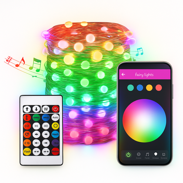 BNETA Smart LED Fairy Lights IO-MSL3 (10m) App Control &amp; Remote Control
