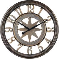 18-Inch Large Wall Clock Vintage 3D Large Digital Silent Wall Clock