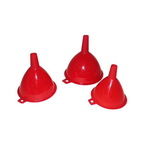 Funnel Set - Plastic - 3 Pack - Size 80, 90 and 100mm - 6 Pack
