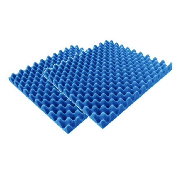 TConvoluted Foam Acoustic Panel 500mmX500mm - ELECTRIC BLUE x2 pack