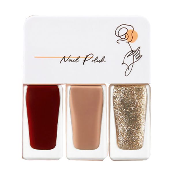3pcs Quick Dry Peel Off Nail Polish Set for Women