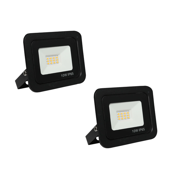 Set Of 2 10W Ultra Thin Energy-Saving LED Floodlight