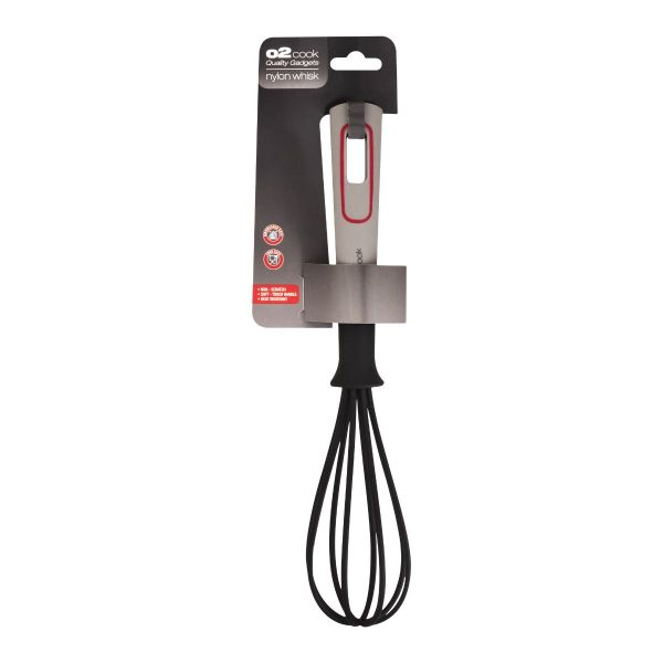 O2 Bake Black Nylon Whisk