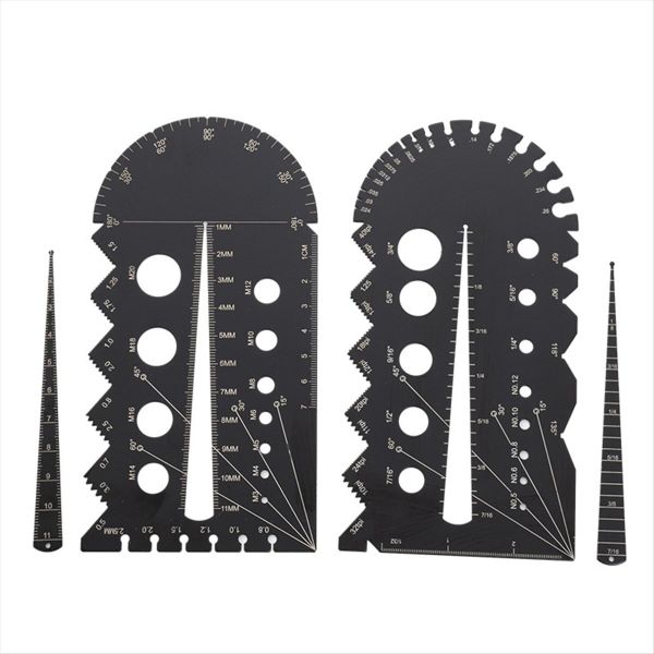 Metric and Imperial Metal Thread Pitch Compatible with Universal