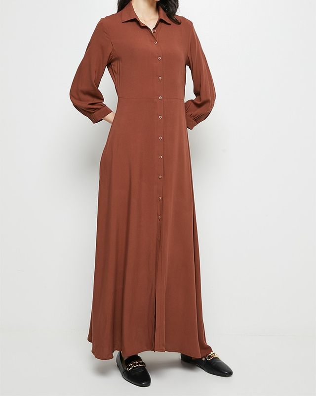 Femme Collared Maxi Shirt Dress | Shop Today. Get it Tomorrow ...