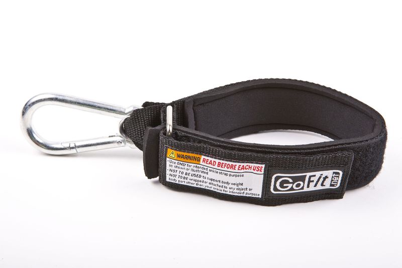 GoFit Extreme Tube/Band Ankle Strap with Carabiner (1 piece)