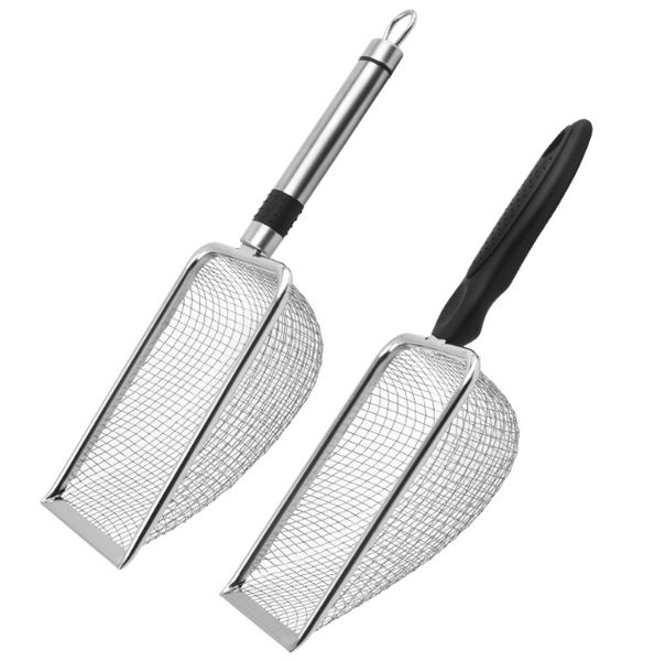2 Stainless Steel Cat Litter Shovels for Pet Cleaning