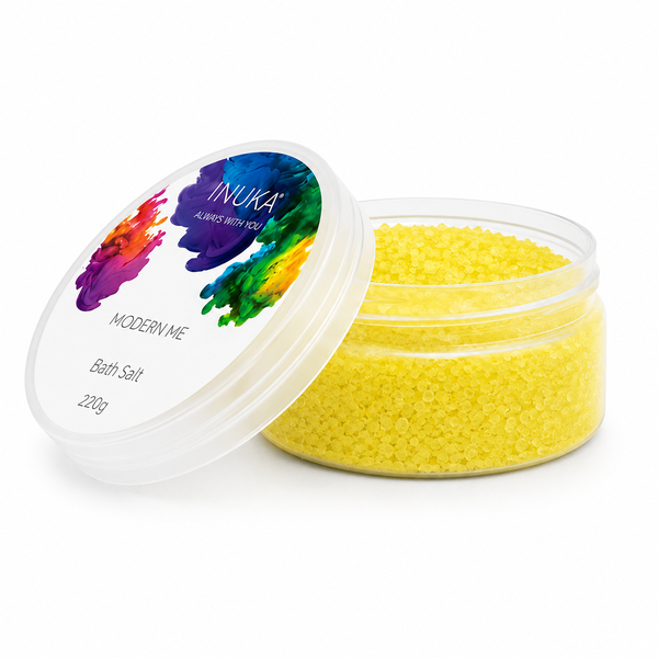 220g Inuka Modern Me Bath Salt - Yellow for Her