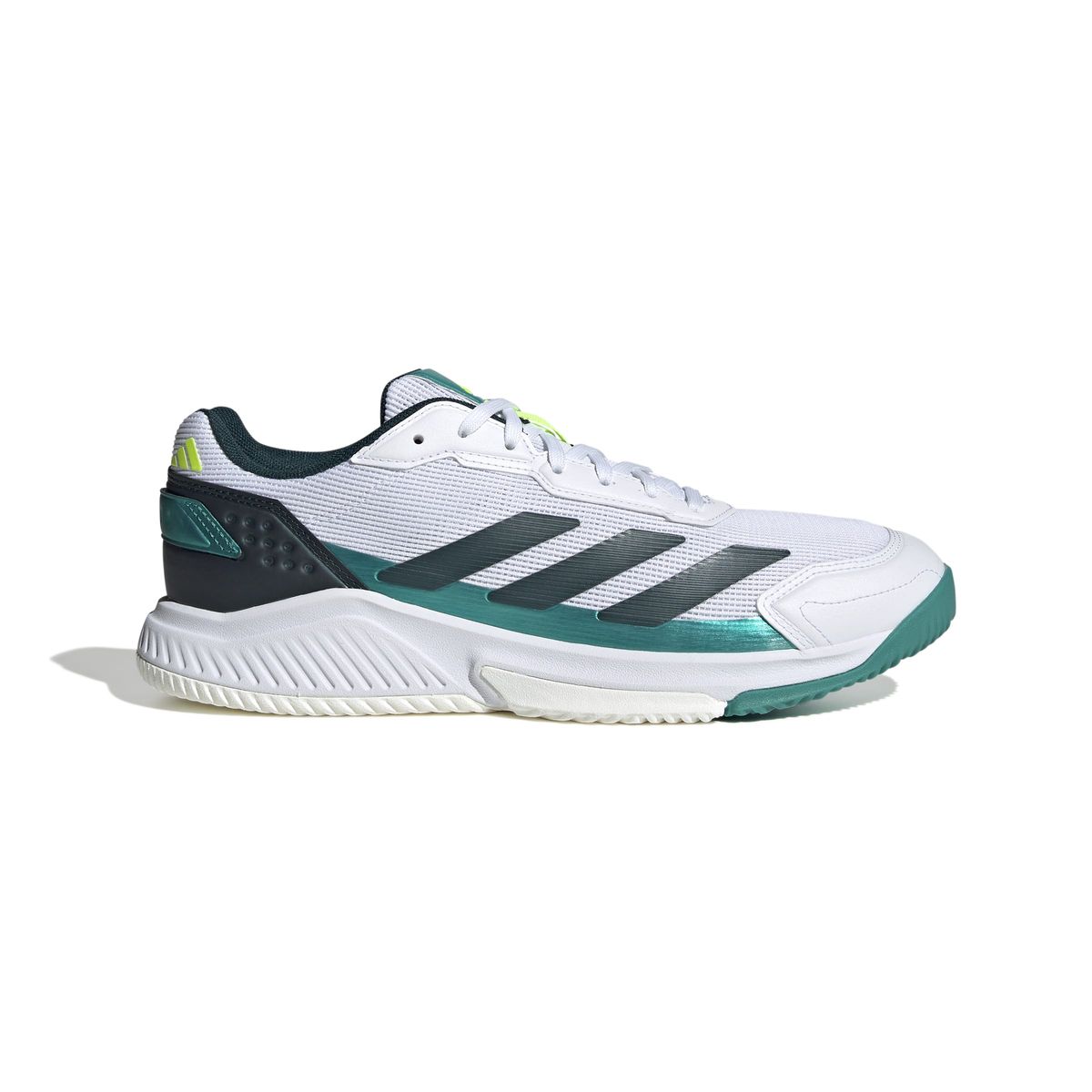 adidas Men's Courtquick Padel Shoes - White/Aurora Ivy