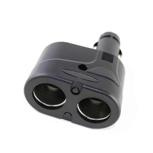 Plastic Material Black Cigar Lighter Electronics 1 To 2 95x6x5cm Cigaret Splitter 2 Way Accessories High Quality