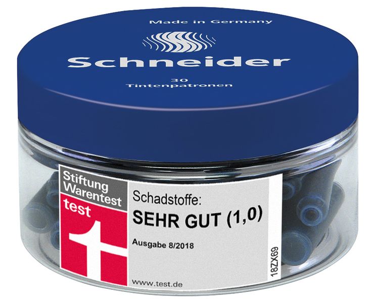 Schneider Fountain Pen Refill Blue 30's