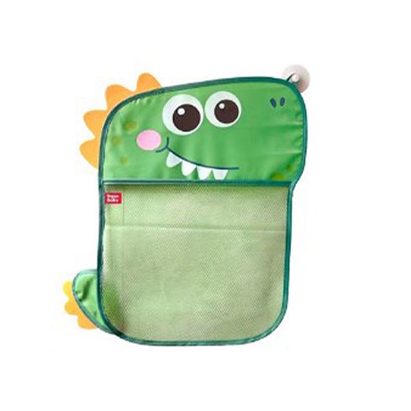 Cartoon Hanging Mesh Waterproof Bath Toy Organizer with Sucker Dinosaur