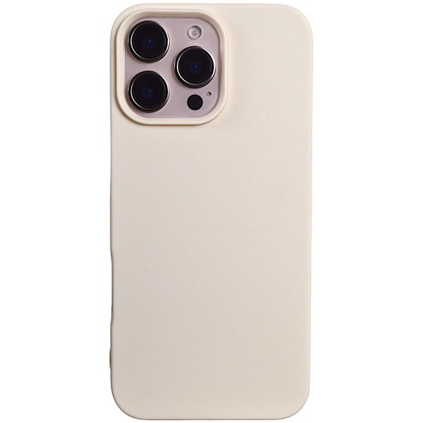 Solid Phone Case Compatible with Iphone 16 Pro Max - Cream